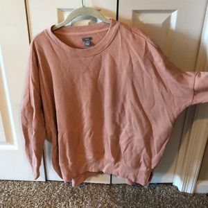 aerie lightly worn rust orange crew neck